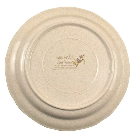 Mikasa Wood Violets Dinner Plate French Meadows size 10 1/2 in.    JH1086 - Picture 2 of 3